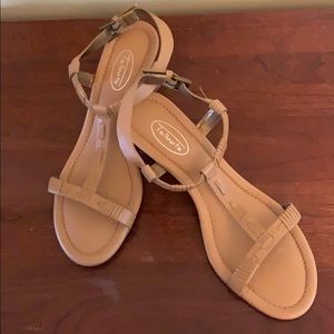 Talbots Tan Wedge Sandals